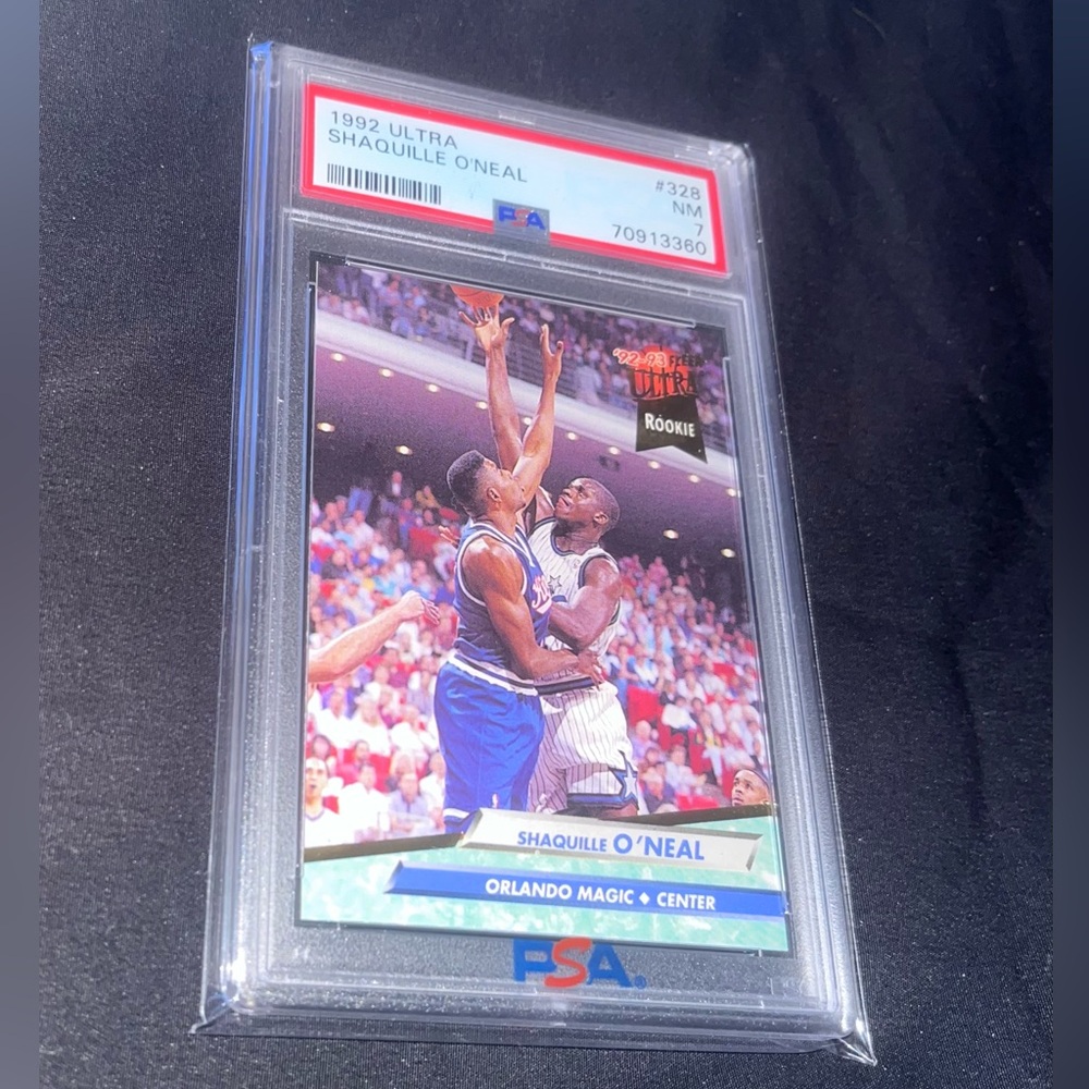 Shaquille O’Neal 1992 Rookie Card Orlando Magic Fleer Ultra #328 PSA Graded 7 NM